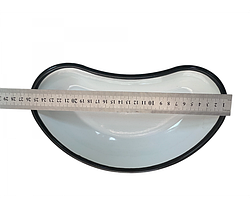 ЛОЕ-260 Лоток кусоподібний емальований 260х140х40 мм., фото 3