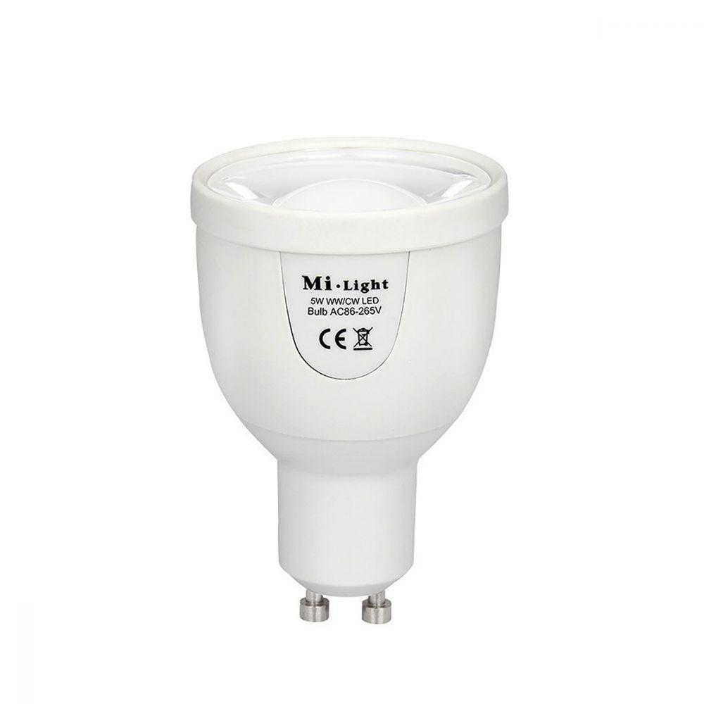 Світлодіодна лампочка MiLight димована 5 Вт GU10 Dual White LED Spotlight ССT (2700-6500 K) 220 V