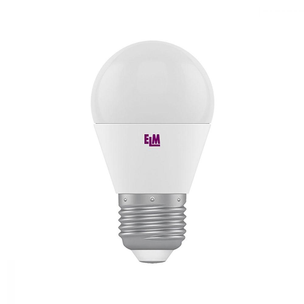 Світлодіодна лампа ELM D45 7 W PA10 E27 4000 (18-0163) Білий