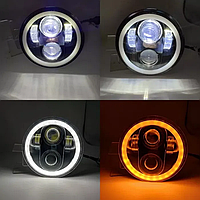 Фари Led ВАЗ 2106, 2103 BMW e34, e30 Світлодіодні 5.75 дюйма з СТГ