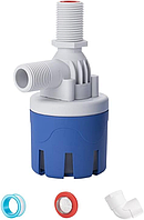 Автоматичний 1/2" клапан контролю рівня води мембранний, Поплавковий клапан внутрішній вертикальний