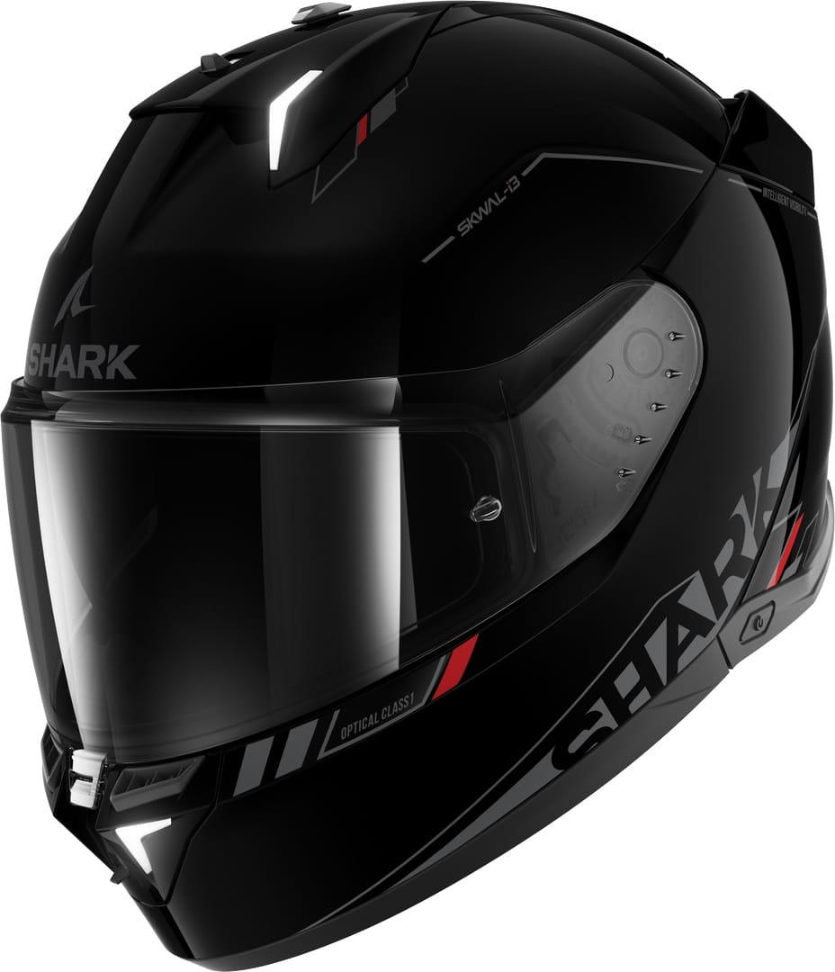 Мотошолом Shark Skwal i3 Black - LED, фото 1