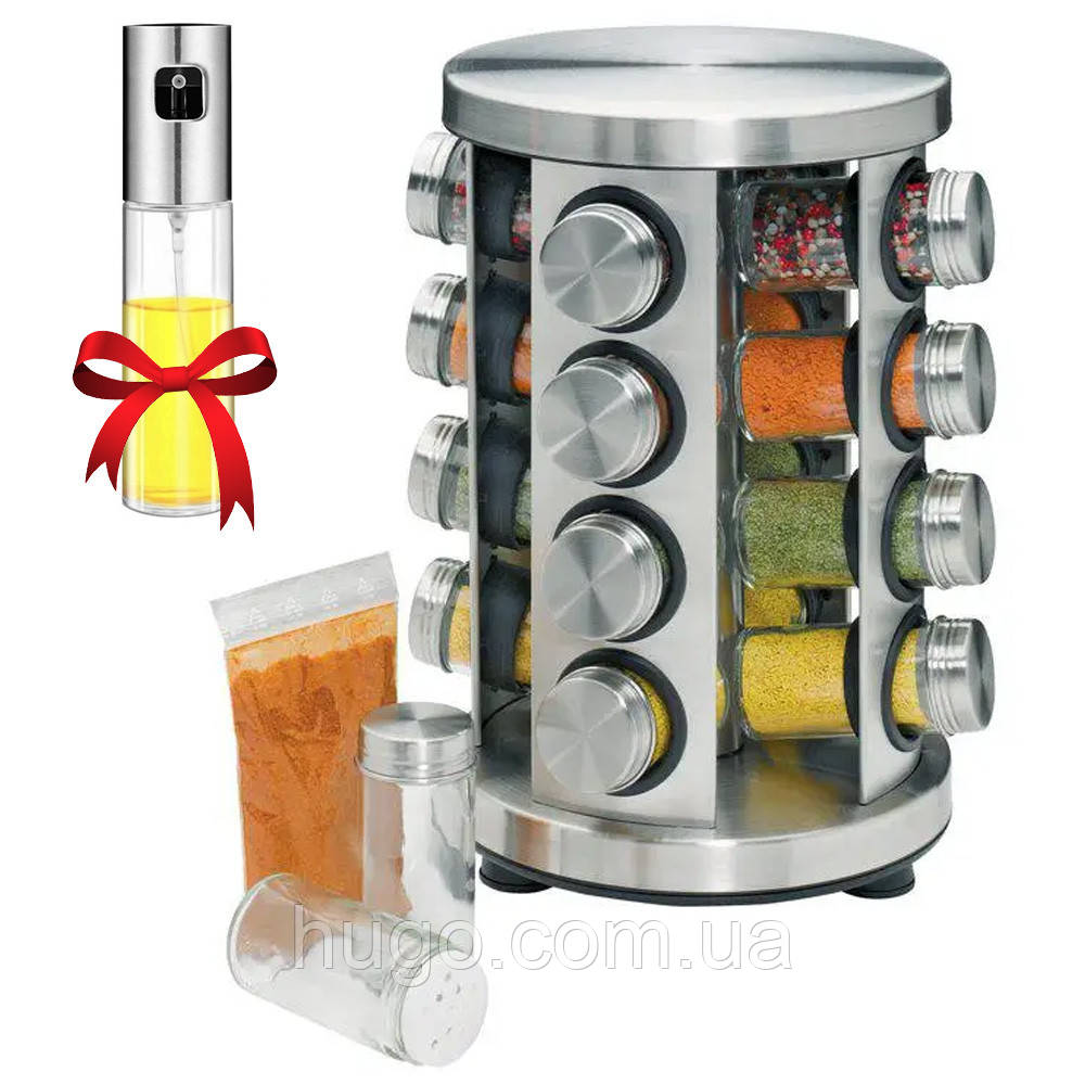 Контейнеры для специй 16 отсеков, Spice carousel №A2-31 + Подарок ...