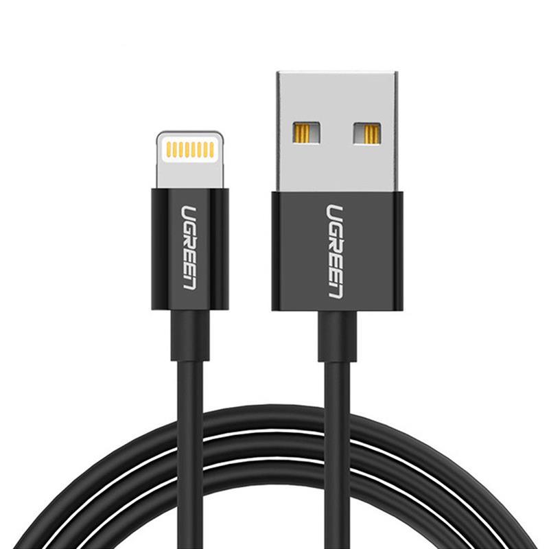 Кабель Ugreen USB - Lightning (M/M), 2 м, Black (80823), фото 1