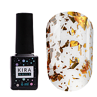 Топ Kira Nails Top Gold Shard без липкого слоя 6 мл