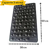 Масажний килим, ортопедичний масажний килимок, чорний, The Chestnut, фото 4
