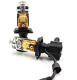 Світлодіодні LED лінзи H7, Mini bi Led 72W / 5000 K White/Yelow, фото 3