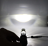 Світлодіодні LED лінзи H7, Mini bi Led 72W / 5000 K White/Yelow, фото 7