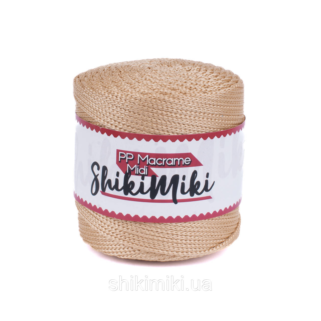 Трикотажний шнур PP Macrame Midi 3 mm, колір Бурштиновий