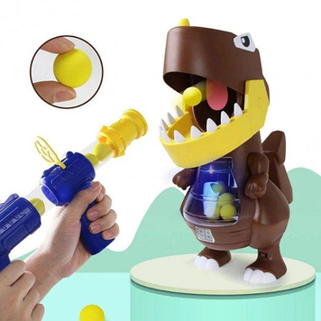 Тир дракон Cute dragon 1788A 12 кульок | Пістолет з м'ячами та мішень