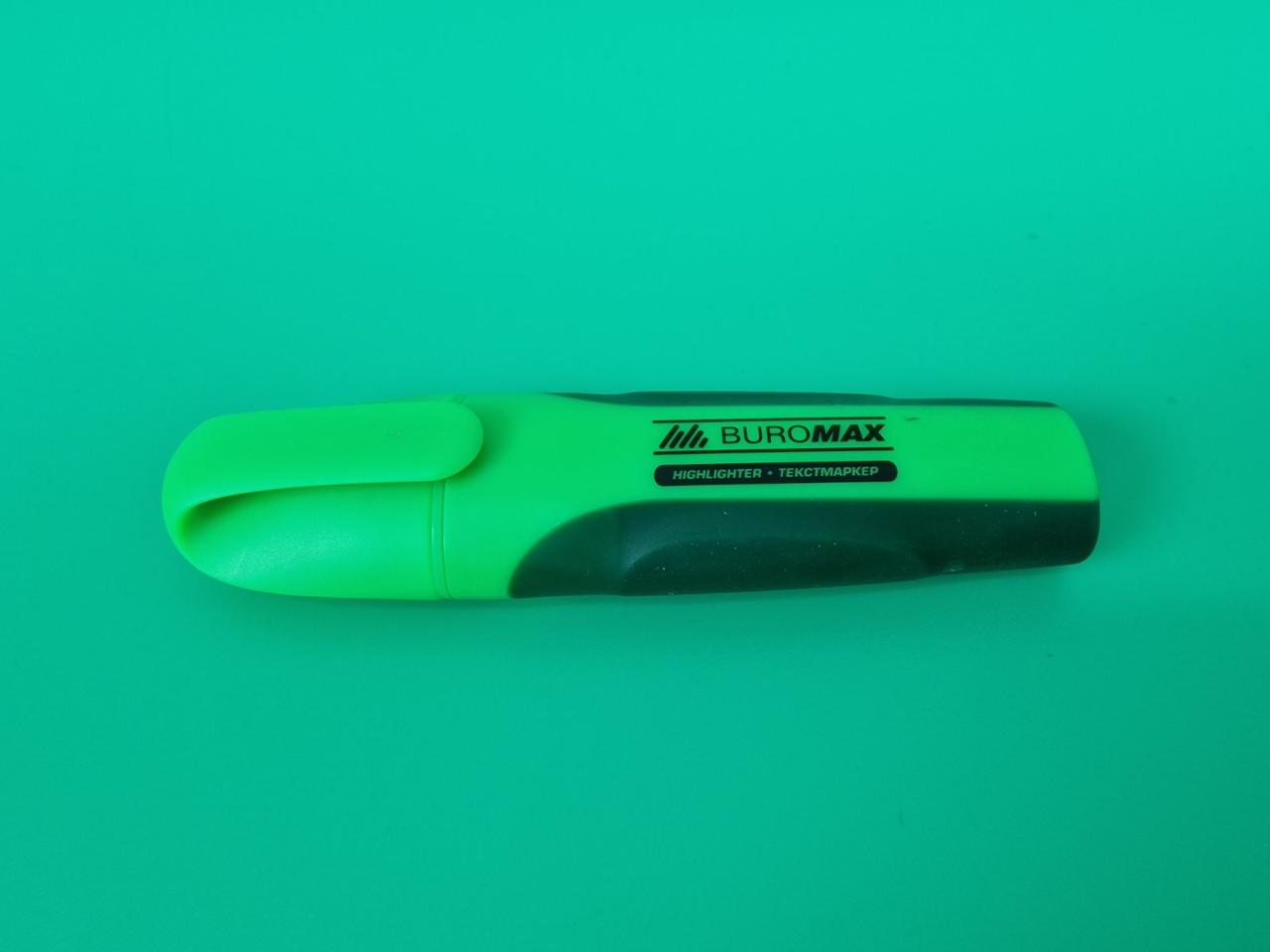 Текстовий роздільник фрюрисц. "Buromax BM. 8904-02 NEON" ЗЕЛЕНИЙ (1 шт.)