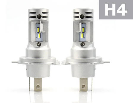 Світлодіодні LED лед лампи H4 (ближнє + дальне світло) компактні як галогенка BAXSTER SE Plus, фото 1