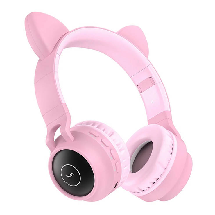 Бездротові навушники HOCO W27 Cat Ear (рожеві), фото 2