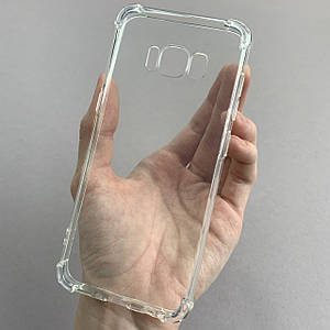 Чохол для Samsung Galaxy S8 силіконовий з бронь кутами чохол на телефон самсунг с8 прозорий TTP