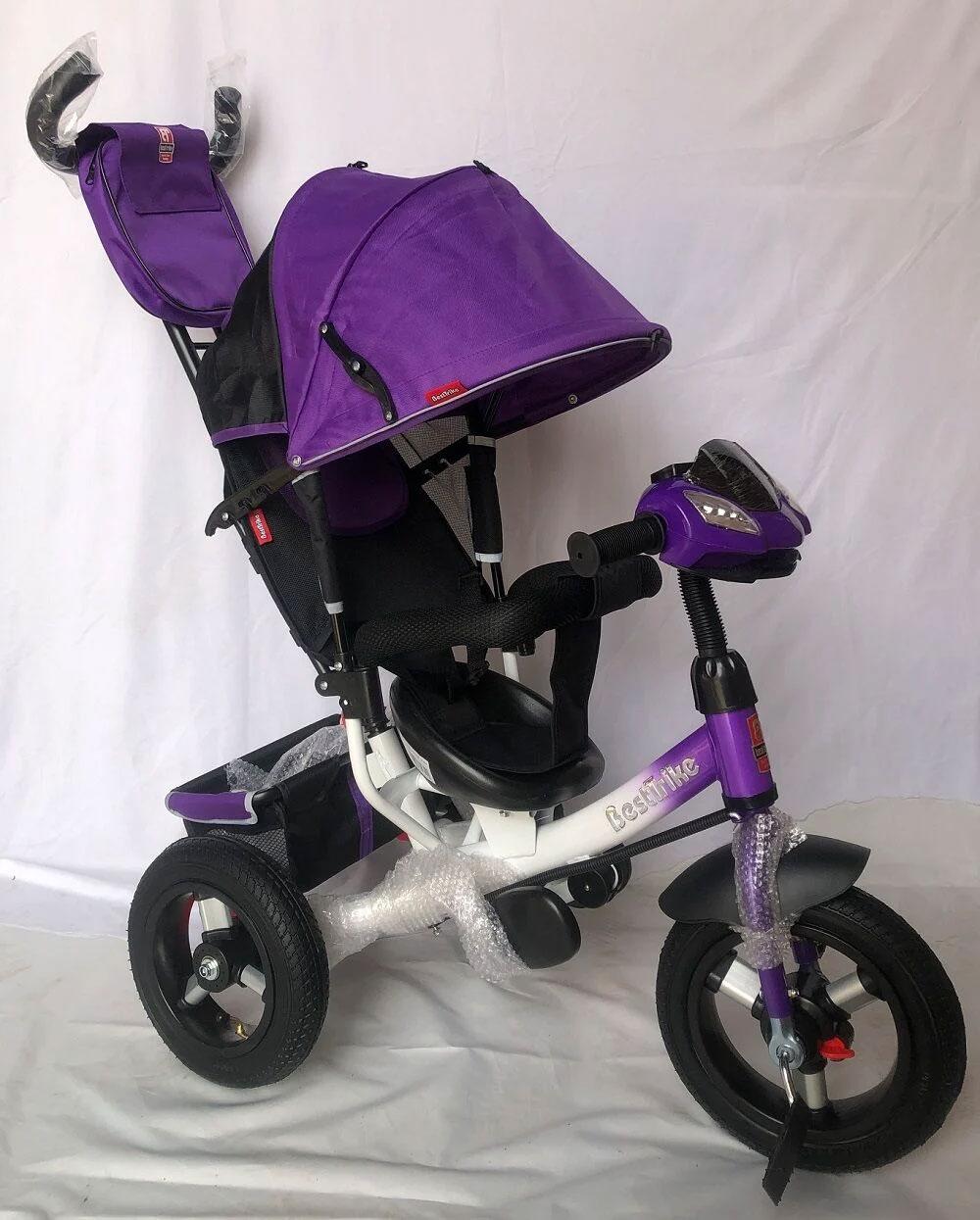 Велосипед триколісний Best Trike 3390 - 18-505 Фіолетовий | Велосипед коляска Бест Трайк