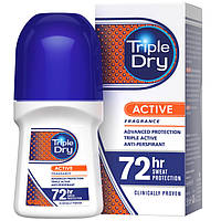 Мужской роликовый дезодорант Triple Dry Anti-transpirant Roll-On Active 72h 50мл