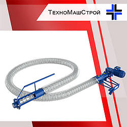 Гнучкий шнековий транспортер (спіральний конвеєр) 6м.