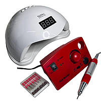 Стартовий набір для манікюру лампа  48вт і фрезер 65 вт