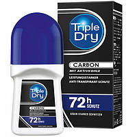 Мужской роликовый дезодорант Triple Dry Anti-transpirant Roll-On Carbon 72h 50мл