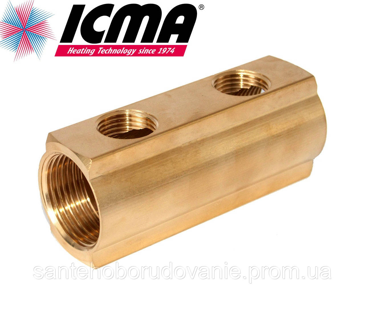 Простий колектор 3/4*2 1/2 виходу ICMA Арт.1102