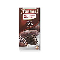 Шоколад Torras Chocolate Zero Dark 72% 75g