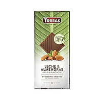 Шоколад Torras Stevia Leche & Almndras молочный с орехом 100 g