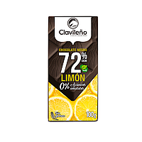 Шоколад Clavileno 72% Лимон, Стевия 100 g