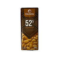 Шоколад Clavileno Dark 52% Almonds с орехом 200 g