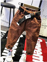 Джинсы на мальчика рр 90-130 Стильные джинсы Джинсы с поясом