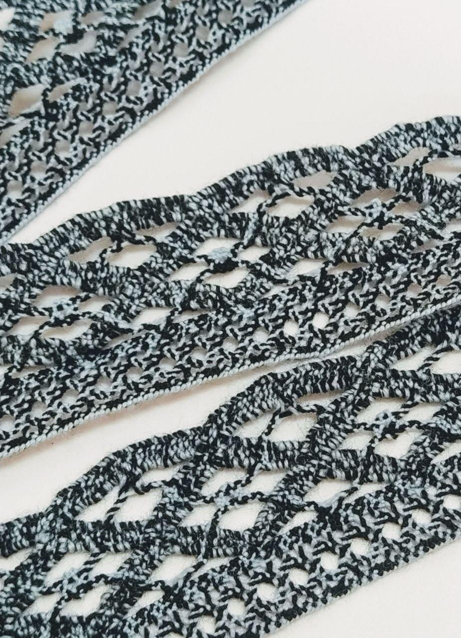 Мереживо меланж блакитне ширина 3,8см, фото 1