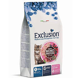 Exclusion Noble Grain Kitten Chicken - Монопротеїновий сухий корм для кошенят з куркою 1.5 кг