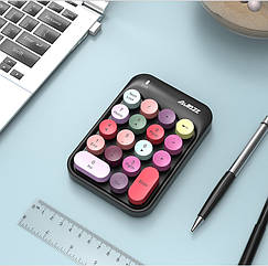 Цифрова USB-клавіатура AK18 бездротова Num Pad. Числовий блок на батарейках