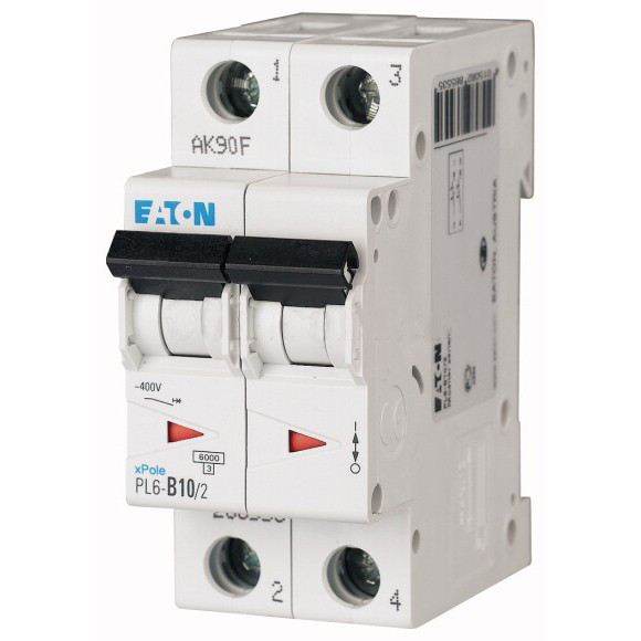 Автоматический выключатель Eaton (Moeller) PL6-C10/2 (286565) - фото 1 - id-p324431827