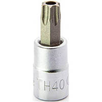 Головка бита TORX (6 луч.) 1/4" T40H с отверстием HANS 2025TH40