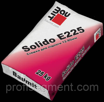 Суміш для стяжки Baumit Solido E 225 25кг, фото 1