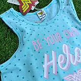 Літній комплект на дівчинку майка і бриджі Розмір 6-7років 122 см, фото 4