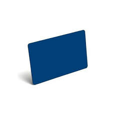 Картка PVC BLANK REWRITABLE CARDS (BLUE) — 30MIL (синя пластикова карта багаторазового використання)