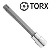 Головка бита TORX (6 луч.) 1/2" T60 L140 мм с отверстием TOPTUL BCVA1660