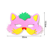 Дитяча маска Кіт, розмір маски 22*13,5см