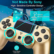 Бездротовий ігровий контролер Doubleshock 4 джойстик геймпад PS4 / Pro / Slim / PS3 FIFA 1, фото 5