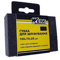 Губка шлифовальная К80 WERK WE107059