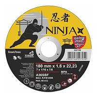 Диск (круг) отрезной 180х1,6х22 мм NINJA 65V180