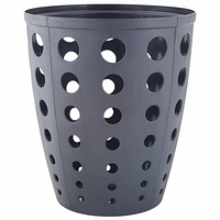 Корзина для сміття пластикова 13,5 л "Євро" в кружечки граніт