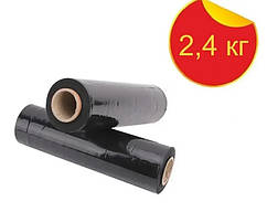 Стрейч плівка (чорна) 20 мкм - 500 мм × 2,4 кг  / 320 м / XXL