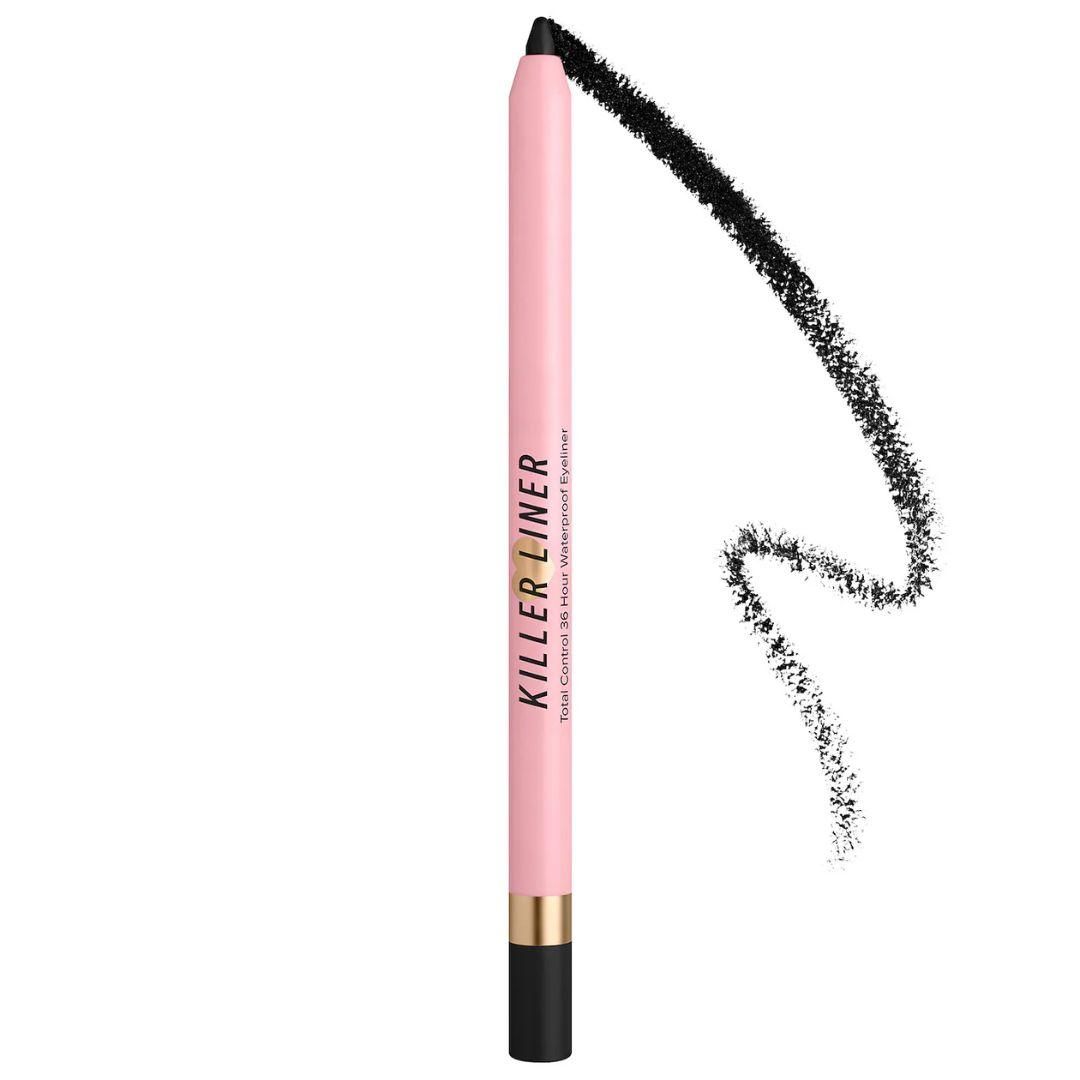 Гелевий водостійкий олівець для очей Too Faced Killer Liner 36 Hour Waterproof Pencil Black без коробки 1.2 г