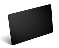Карточка PVC BLANK REWRITABLE CARDS (BLACK) - 30MIL - 1 pack of 100 cards(карта черная для многразового испол)
