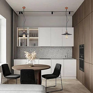 Чорний підвіс на ланцюгу у стилі лофт (52-836F-1C BK), фото 2