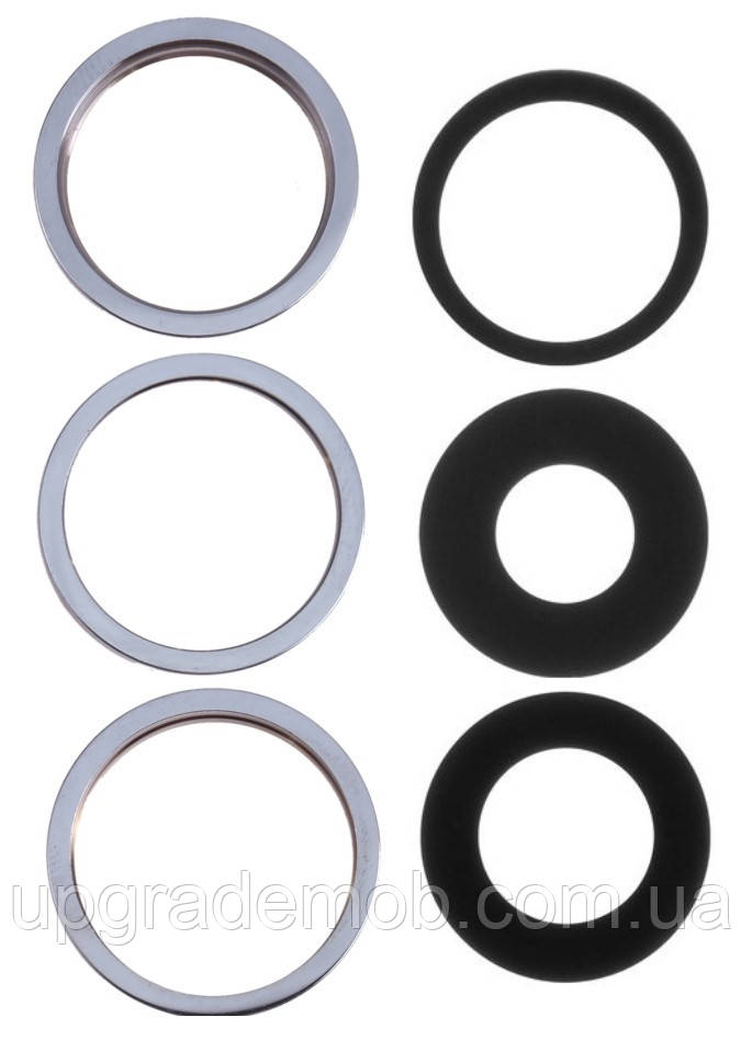 Скло камери iPhone 13 Pro/13 Pro Max синє Sierra Blue + кільце комплект 3, фото 1