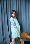 Сукня для вагітних Pregnant Style Katherine 46 бірюзова., фото 4