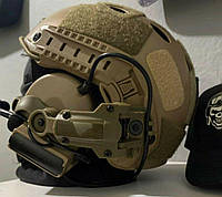 Универсальное крепление, адаптер для активных наушников на шлем "Чебурашка"